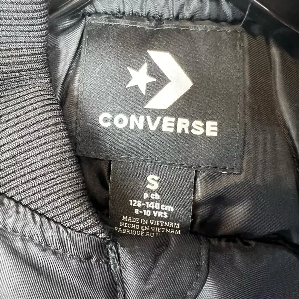 Converse Youth Boy’s Black Winter Coat Size Small